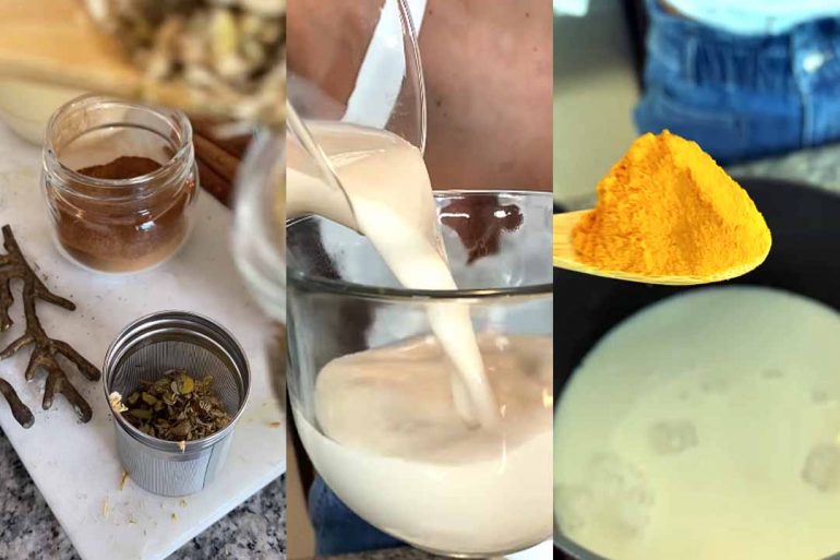 Leche dorada para la ansiedad nocturna y el alma