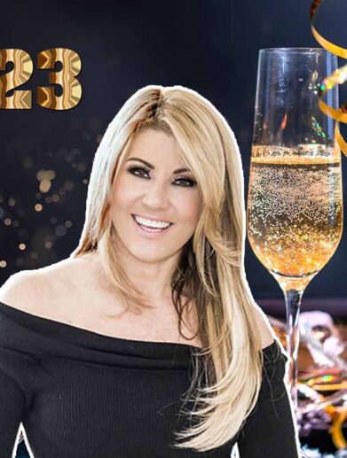 Año nuevo 2023 éxito mujer