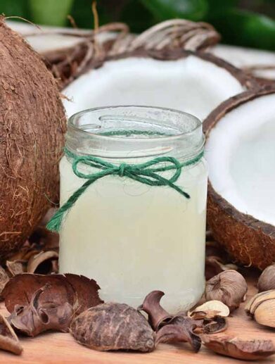 aceite de coco -agua de coco