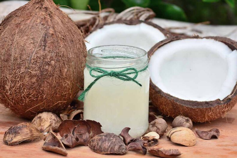 aceite de coco -agua de coco