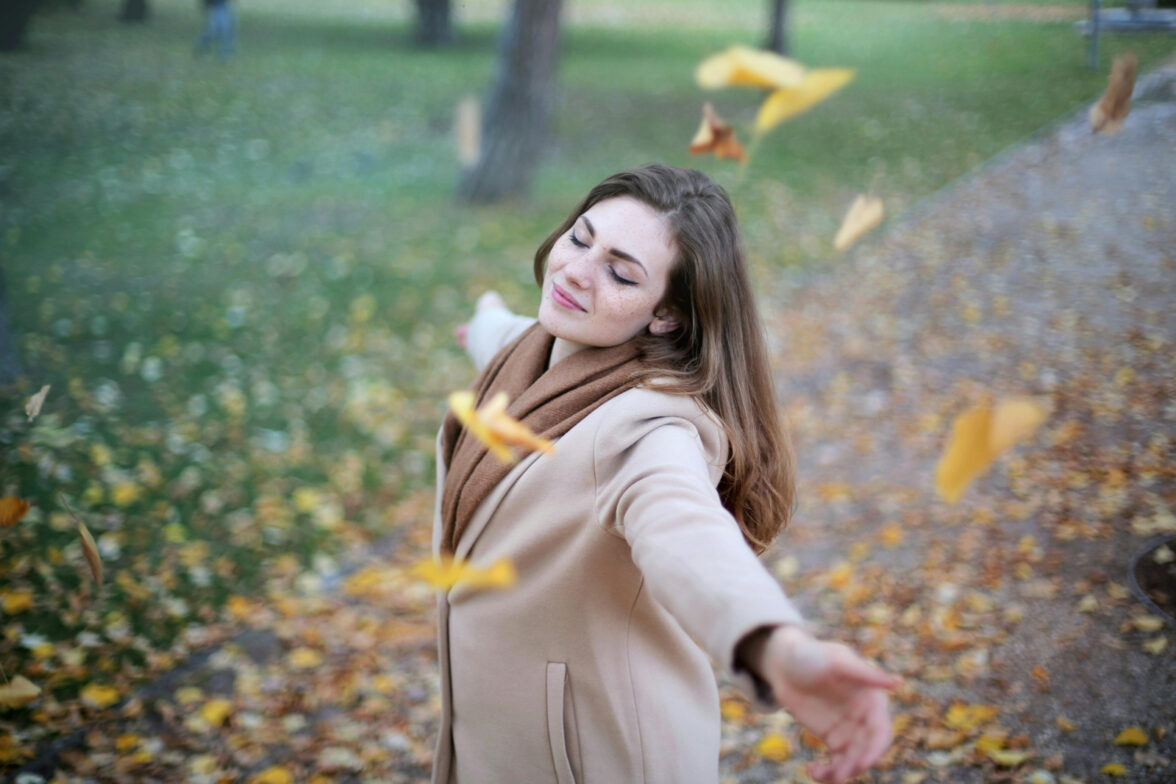 Photo by Andrea Piacquadio: https://www.pexels.com/photo/woman-open-arms-while-closed-eyes-smiling-photo-712413/